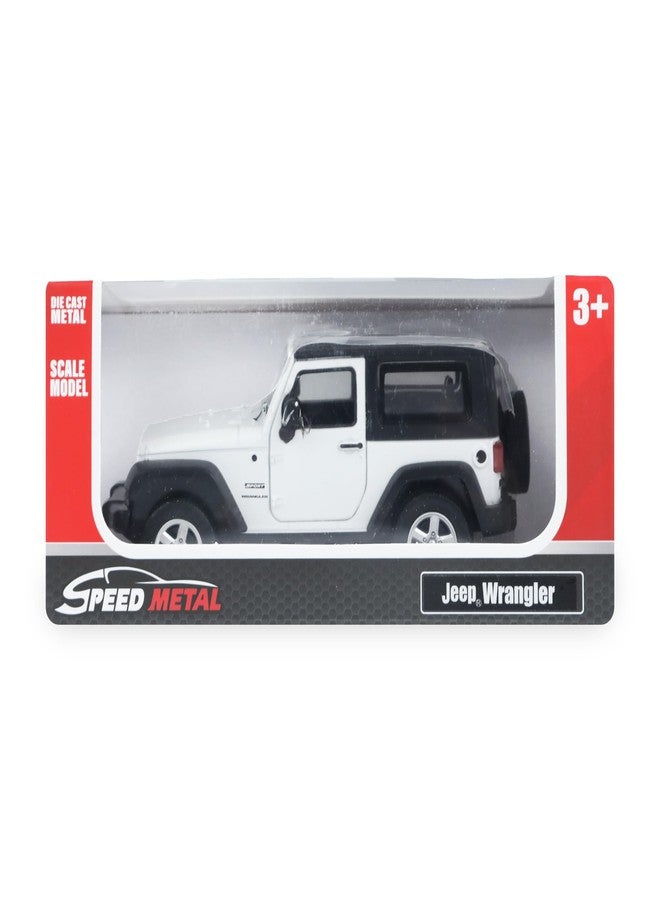 SMALL CLAP® Speed Metal 1:32 Jeep Wrangler Diecast Openable Door Function for 3 Years & Above (White) - Image 5